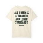 All I Need Is A Vacation And Lower Standards