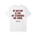 My Battery Is Low. My Standards Are Lower.